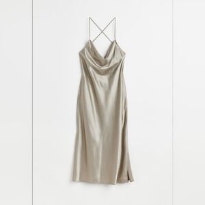 H&m Elegant Satin Slip Dress